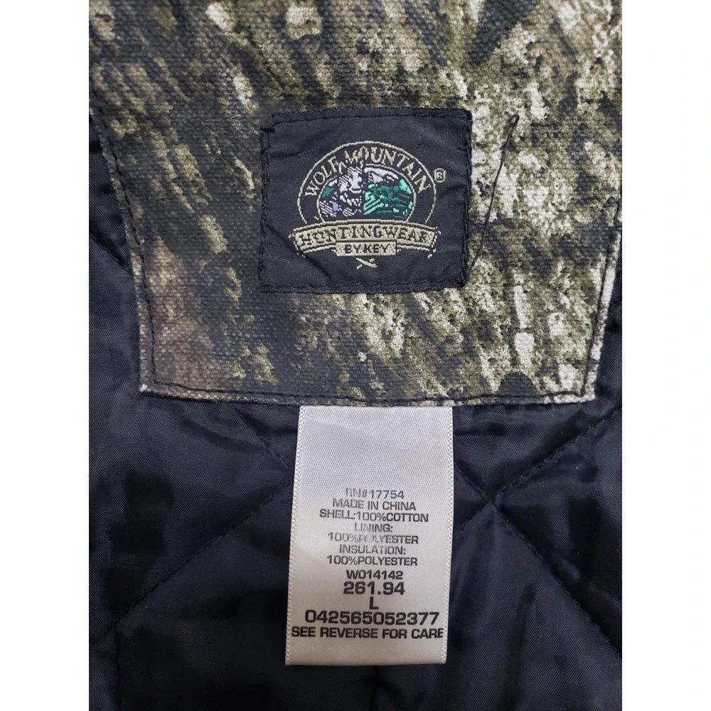 Wolf Mountain By Key Camouflage Hunting Lined Overalls Large Mens Pants